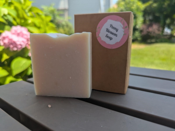 4 oz. Peony Blossom soap.